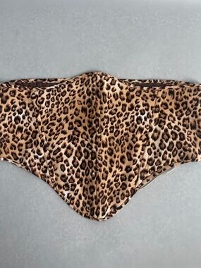 Handmade Leopard Print Underbust Corset Belt Lace Up XL
